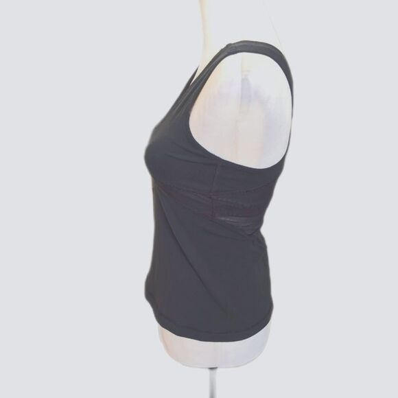 Lululemon charcoal gray deep v-neck crossover athletic tank top, 6 - Picture 2 of 6